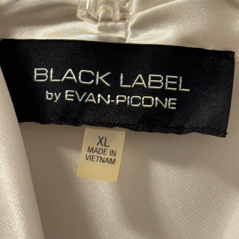Black Label By Evan-Picone Sleeveless Satin Blouse Sz XL Ivory Blouse - Picture 3 of 12
